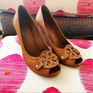 Tory Burch Peep Toe Wedge